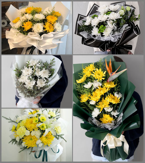陕西咸阳市旬邑县土桥镇程王村白事花束代送